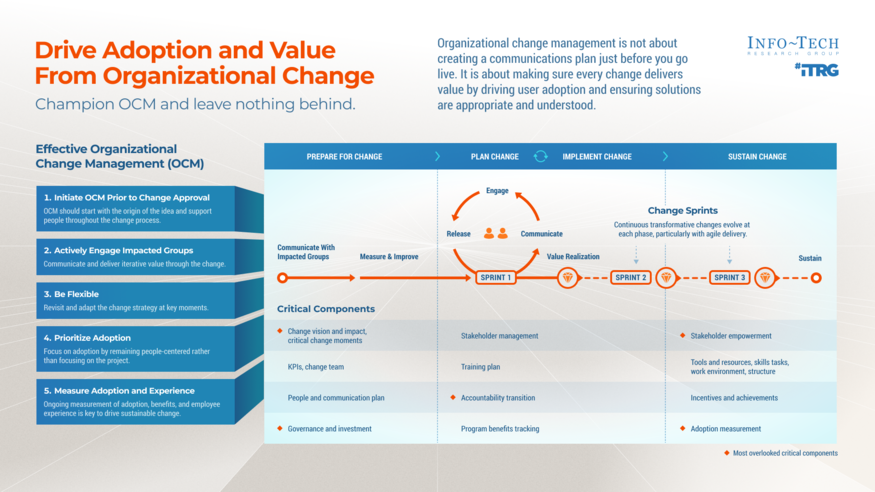 Drive Adoption and Sustain Transformational Change visualization